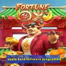 apple beta software programme